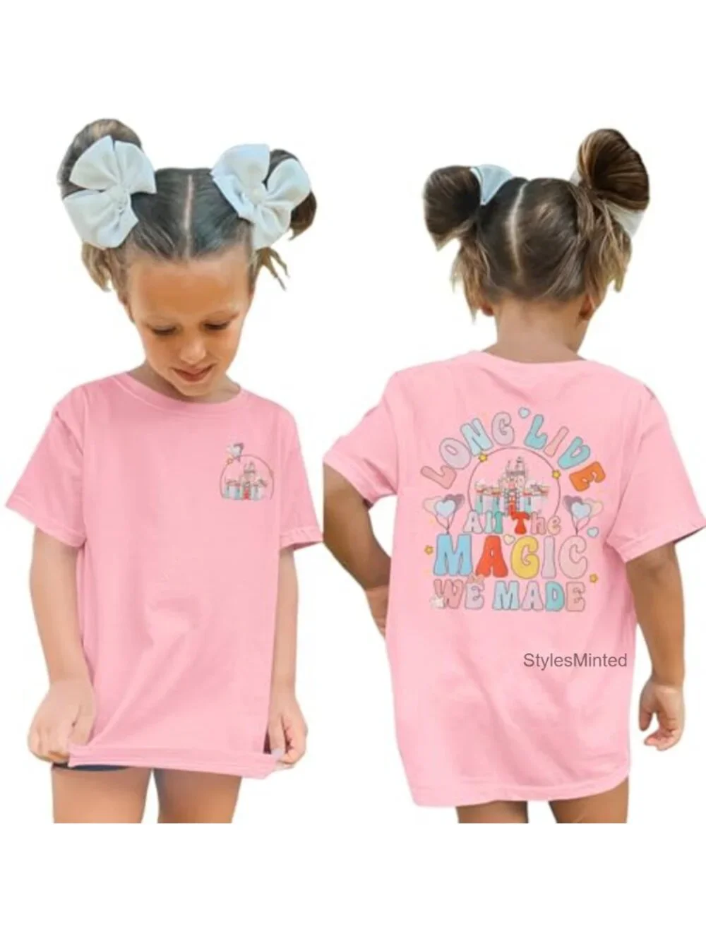 Girls Magic Kingdom Castle Tee Shirt Long Live All The Magic We Made